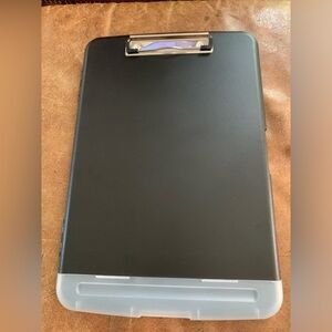 Black Clipboard with Storage